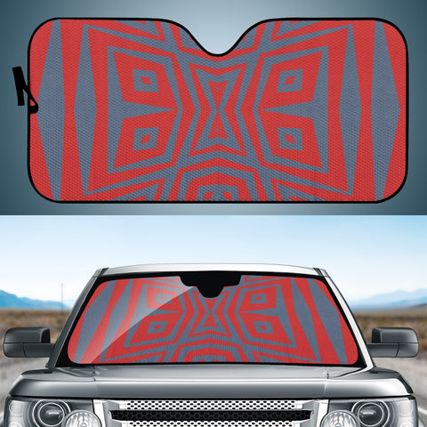 Image of Minimalism Red Blue Auto Sun Shades