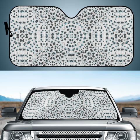 Image of Dots Motif Geometric Print Design Auto Sun Shades