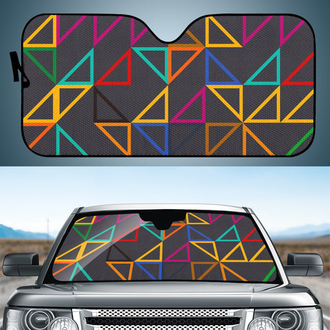 Image of Colorful Triangles Auto Sun Shades