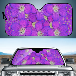 Paradise Flowers In A Peaceful Environment Of Floral Freedom Auto Sun Shades