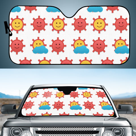 Image of Sun Pattern Auto Sun Shades