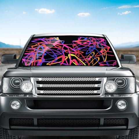 Image of Abstrait Formes Colors Auto Sun Shades