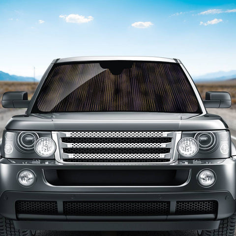 Image of Abstrait Lignes Marron Auto Sun Shades