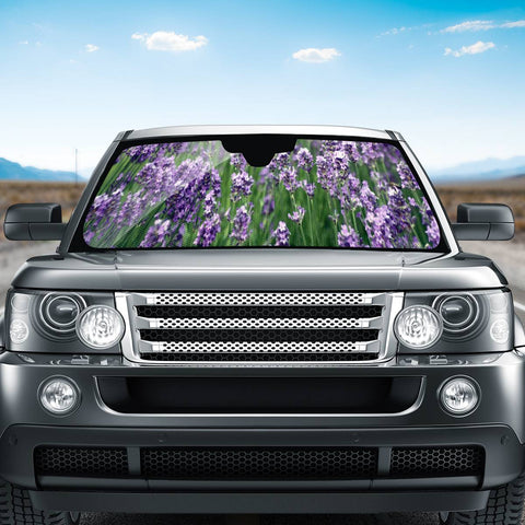 Image of Photo Fleurs Violet Auto Sun Shades