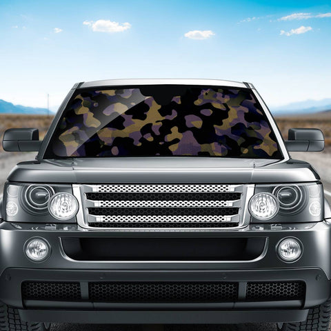 Image of Camouflage Noir/Marron Auto Sun Shades