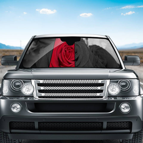 Image of Photo Roses Fleurs Rouge Auto Sun Shades