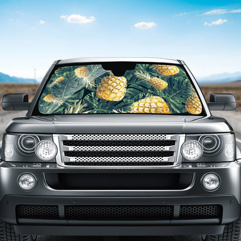 Image of Pattern Ananas Tropical Auto Sun Shades