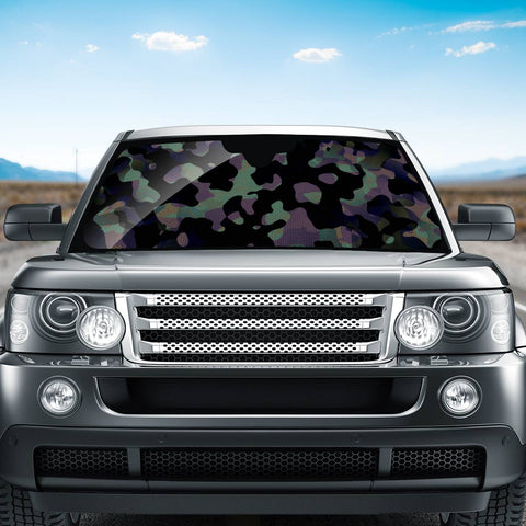 Image of Camouflage Noir/Vert Auto Sun Shades