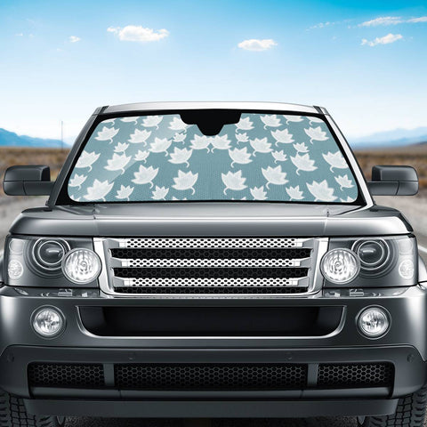 Image of Leaves On Color Ornate Auto Sun Shades