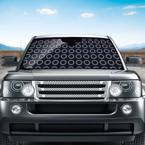 Image of Abstrait Formes Doré/Bleu Auto Sun Shades