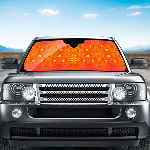 Image of Orange Auto Sun Shades