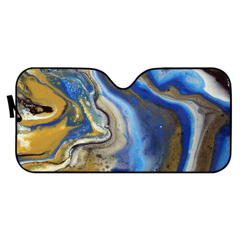 Image of Photo Peinture Acrylic Bleu/Doré Auto Sun Shades