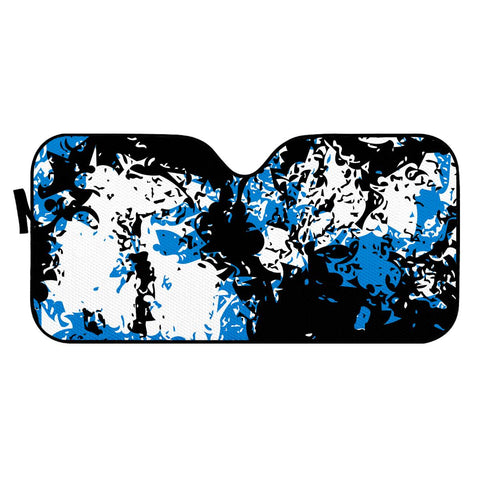 Image of Blue, Black & White #1 Auto Sun Shades