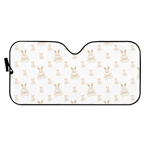 Image of Happy Easter Motif Print Pattern Auto Sun Shades