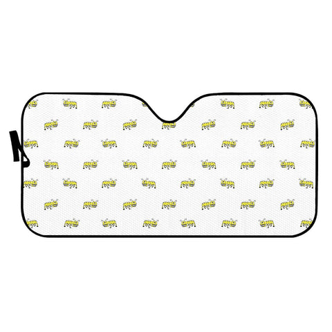 Image of Ant Sketchy Comic Style Motif Pattern Auto Sun Shades