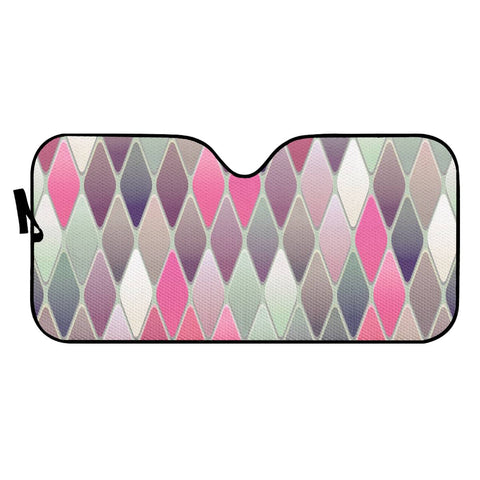 Image of Pink Diamond Pinwheel Auto Sun Shades