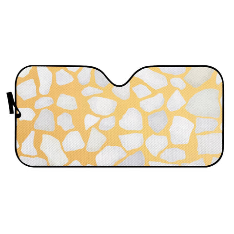 Image of Orange Terrazzo Auto Sun Shades