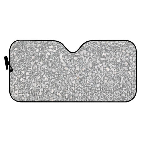 Image of Gray Seamless Terrazzo Auto Sun Shades