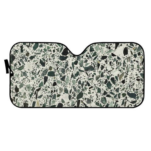 Image of Green Seamless Terrazzo Auto Sun Shades