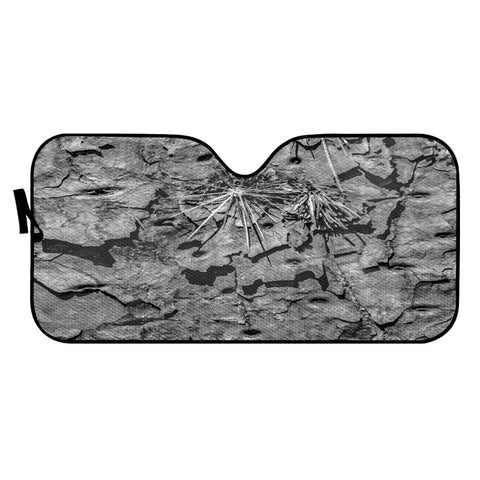 Image of Black And White Texture Print Auto Sun Shades