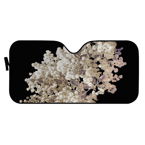 Image of Botanical Motif Minimalistic Style Artwork Auto Sun Shades