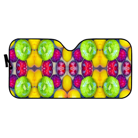 Image of Fruits And Vegetables Pattern Auto Sun Shades