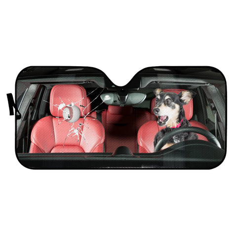 Image of Driving Dog Auto Sun Shades