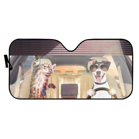 Image of Cat And Dog Auto Sun Shades