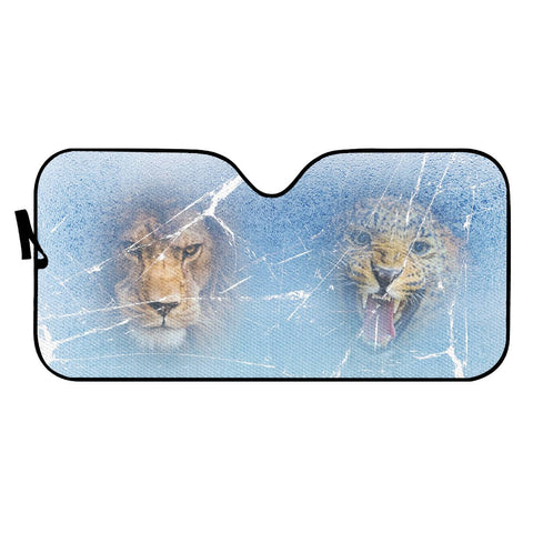 Image of Leopard And Tiger Auto Sun Shades