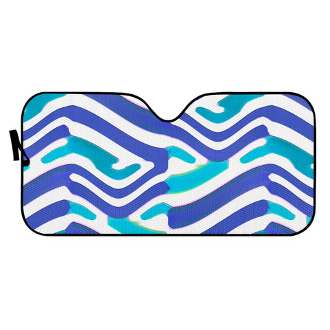 Image of Colored Abstract Print Auto Sun Shades