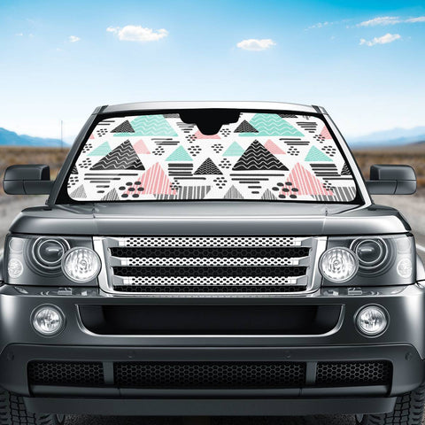 Image of Trendy Triangle Pattern Auto Sun Shades