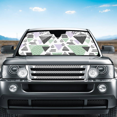 Image of Trendy Triangle Pattern Auto Sun Shades