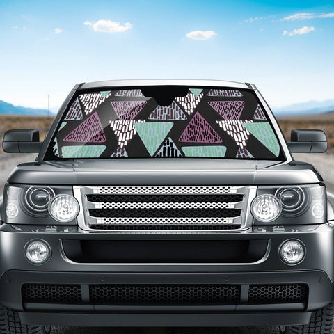 Image of Trendy Triangle Pattern Auto Sun Shades