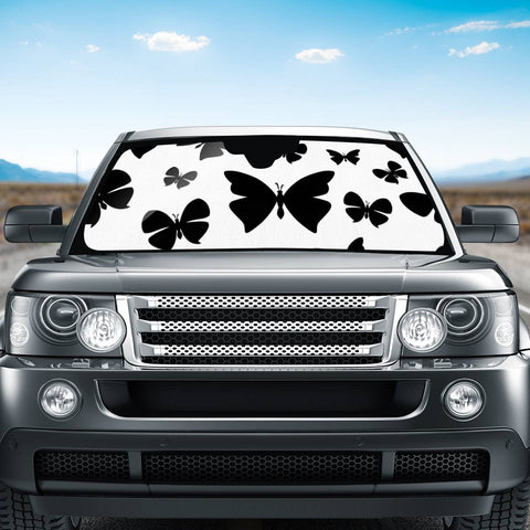 Image of Black Butterfly Auto Sun Shades