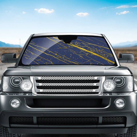 Image of Golden Blue Depths Auto Sun Shades