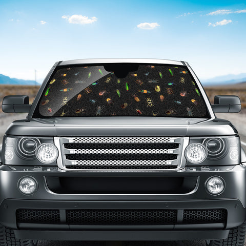 Image of Different Real Bugs Pattern Auto Sun Shades