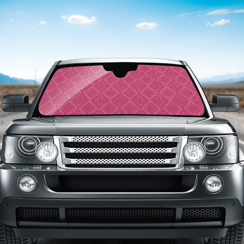 Image of Raspberry Sorbet & Burnt Coral Auto Sun Shades