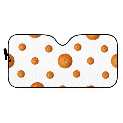 Image of Tangerines Photo Motif Pattern Design Auto Sun Shades