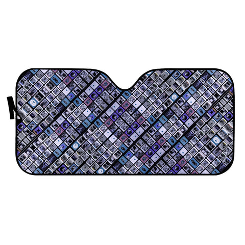 Image of Modern Geometric Print Pattern Auto Sun Shades