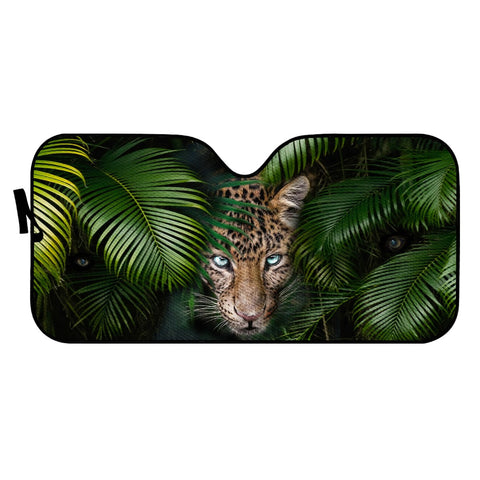 Image of Tropical And Leopard Auto Sun Shades