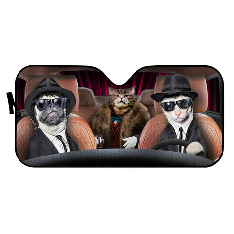 Image of Cat And Dog Auto Sun Shades