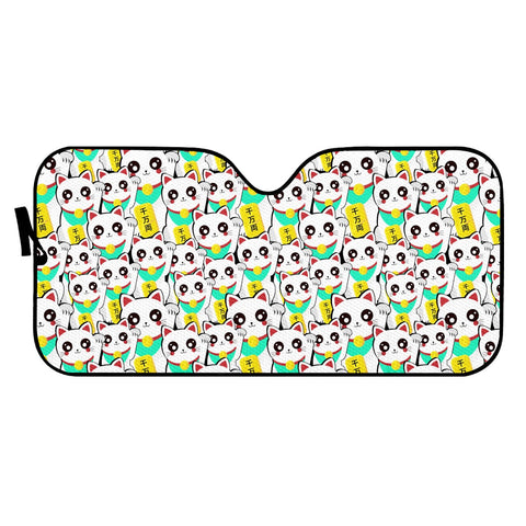 Image of Lucky Chinese Cats Auto Sun Shades