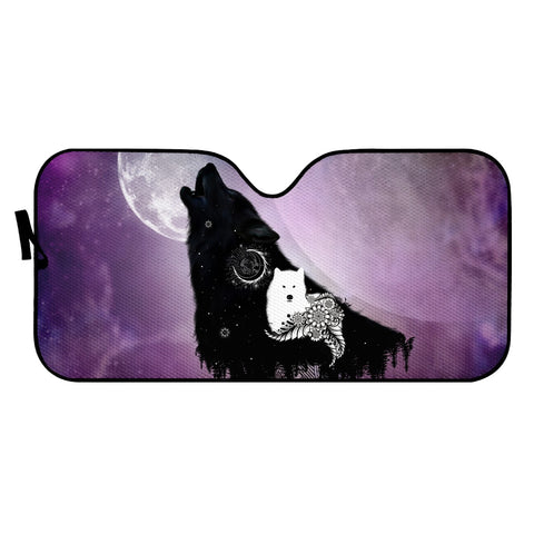 Image of Awesome Wolf Auto Sun Shades