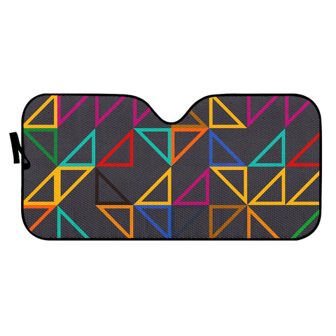 Image of Colorful Triangles Auto Sun Shades