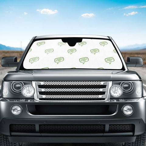 Image of Happy St Patricks Day Symbol Motif Pattern Auto Sun Shades