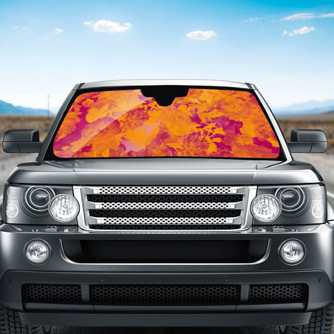 Image of Orange Auto Sun Shades