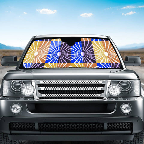 Image of Blue Gold Shine Auto Sun Shades