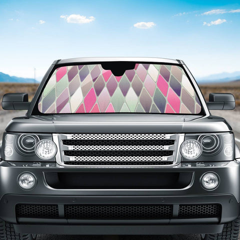 Image of Pink Diamond Pinwheel Auto Sun Shades