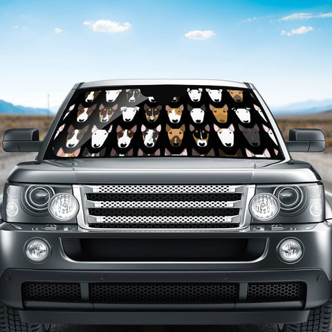 Image of Bully Mix On Black Auto Sun Shades