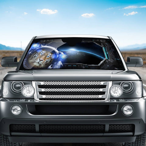 Image of Tiger And Spaceship Auto Sun Shades